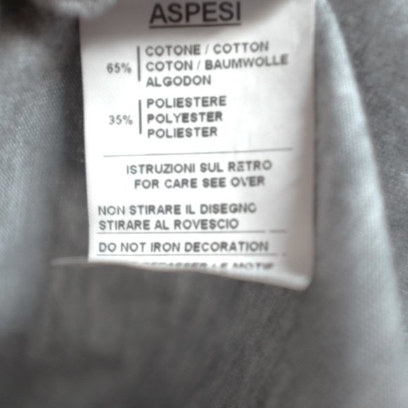 ASPESI Boar Illustration Art Medium Grey Shirt size M - Picture 11 of 12